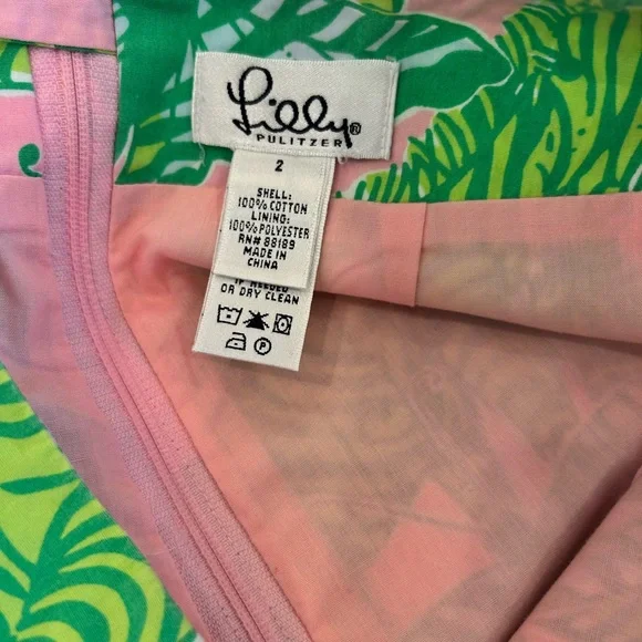Lilly Pulitzer Skirt Sz 2 Zebras & Butterflies - Picture 4 of 6